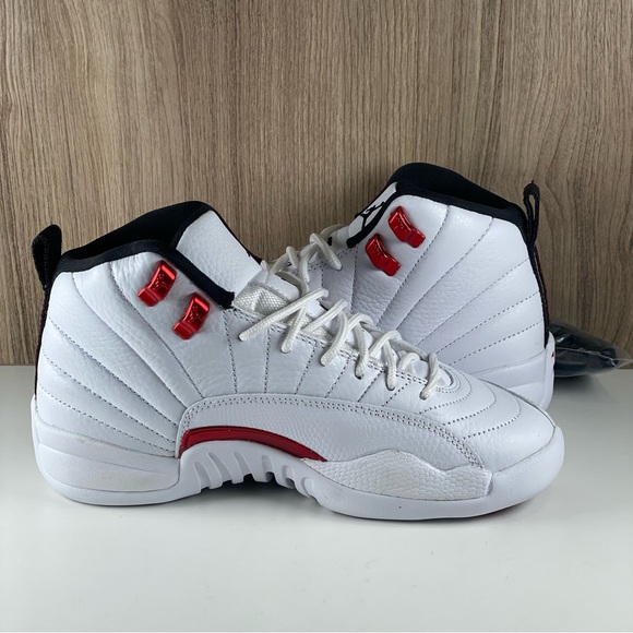 Nike Air Jordan 12 Retro 'Twist' White Red 153265-106 GS Size 4.5 / Wmns Size 6 - Picture 7 of 10